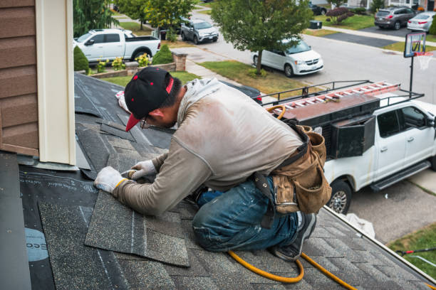 Professional Roofing technician working in Higgins Lake, MI